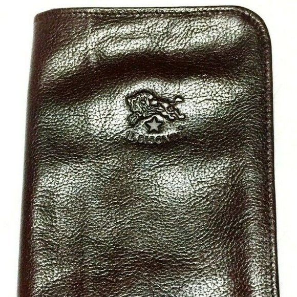 iL BISONTE zip round Travel Case Long Wallet - Picture 3 of 7